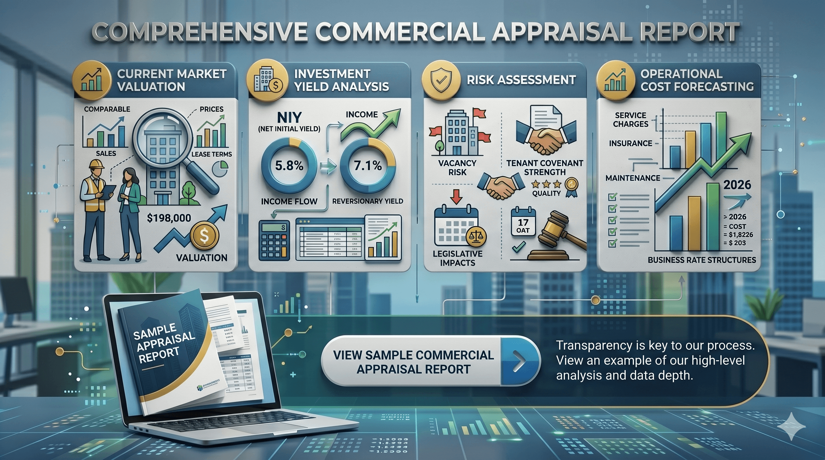 Preview of a CommercialUK commercial appraisal report